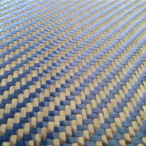 3K Blue Carbon Aramid Hybrid Fabric